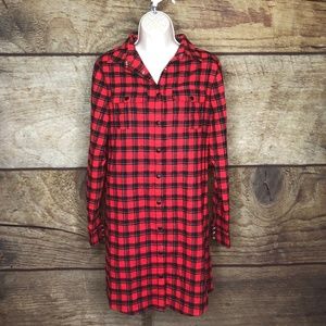 Ash Studio Paris Rate shirt Dress Size 8 flannel